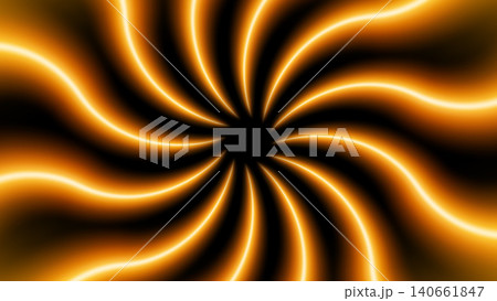 Swirl Fire Light Trails, Long Time Exposure Motion Blur Effect, Vector Illustration 140661847