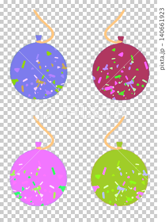 彩色水球向量插圖集 2 140661923