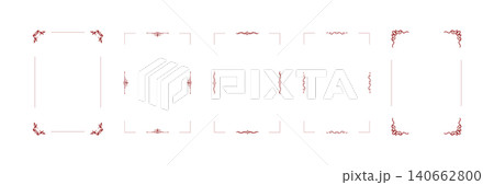 Decorative rectangle frames and borders set vector Decorative rectangle frames and borders set vector 140662800