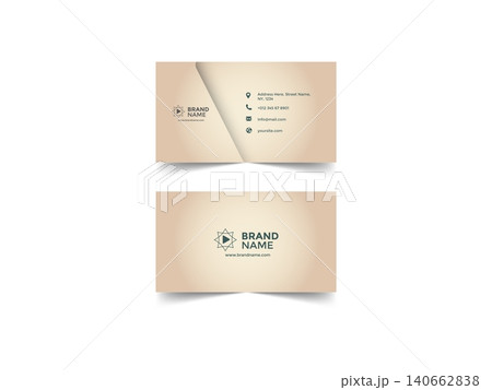 Golden Gradient Modern Business Card Design Golden Gradient Modern Business Card Design 140662838