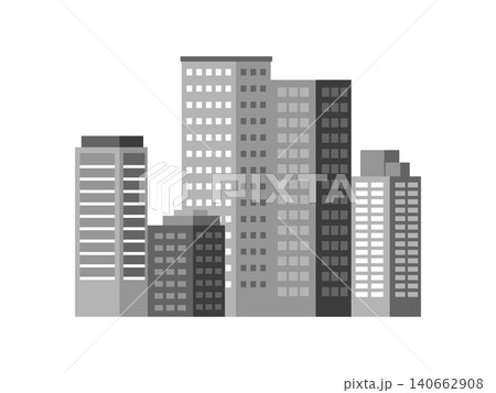 Modern city, skyscraper logo. Construction, building icon or label. Vector illustration Modern city, skyscraper logo. Construction, building icon or label. Vector illustration 140662908