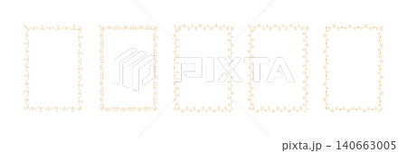 Vector calligraphy ornamental decorative frame Set Vector calligraphy ornamental decorative frame Set 140663005