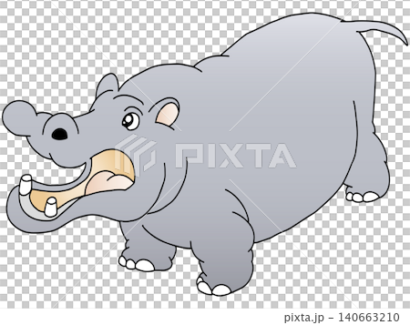手繪動物插畫 ☆ 河馬 手繪動物插畫 ☆ 河馬 140663210