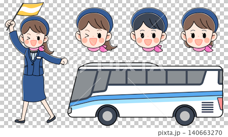 公車指南和公車插圖套裝 公車指南和公車插圖套裝 140663270