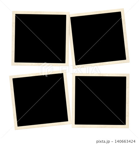 Template collage with four retro frame photos. Moodboard pictures album grid for scrapbooking. Vintage style mood board layout. Isolated on white background. Copy space for your text and photo Template collage with four retro frame photos. Moodboard pictures album grid for scrapbooking. Vintage style mood board layout. Isolated on white background. Copy space for your text and photo 140663424