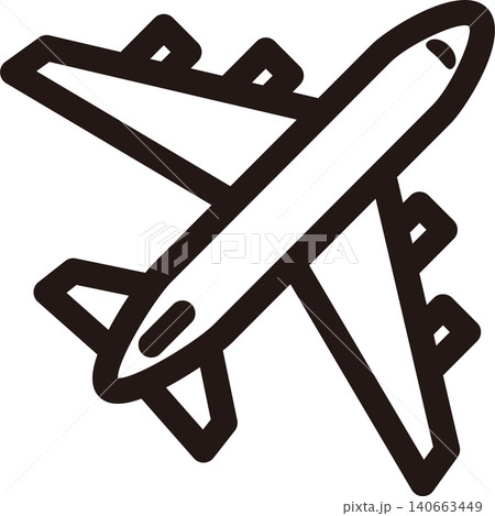 飛行機 アイコン トラベル 航空 交通 乗り物 シンプル 線画 イラスト デザイン ピクト 素材 飛行機 アイコン トラベル 航空 交通 乗り物 シンプル 線画 イラスト デザイン ピクト 素材 140663449