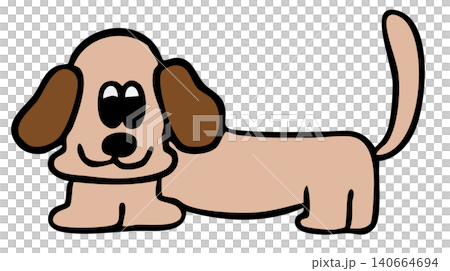 Hand drawn brown dachshund puppy for decoration, dog cartoon, characters, comic, mascot, standee, sticker, tattoo, pet shop, vet, animal, home decor, house, yard, playtime, brooch, woof Hand drawn brown dachshund puppy for decoration, dog cartoon, characters, comic, mascot, standee, sticker, tattoo, pet shop, vet, animal, home decor, house, yard, playtime, brooch, woof 140664694