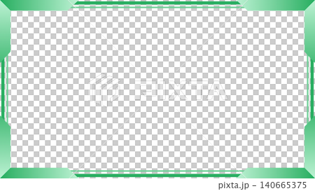 Green futuristic technology frame - Digital line decoration frame material for streaming and gaming. Green futuristic technology frame - Digital line decoration frame material for streaming and gaming. 140665375