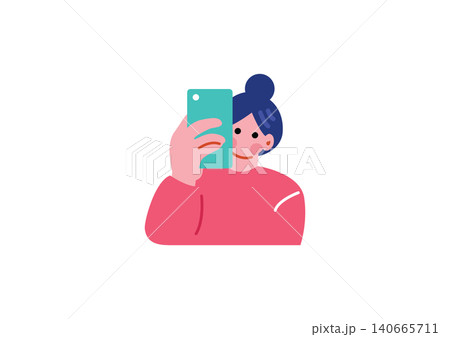 自撮りをする女性の異rスト 140665711