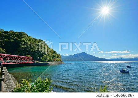 支笏湖の風景 支笏湖の風景 140666867