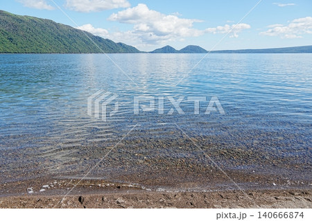 ポロピナイ園地から望む支笏湖の風景 ポロピナイ園地から望む支笏湖の風景 140666874