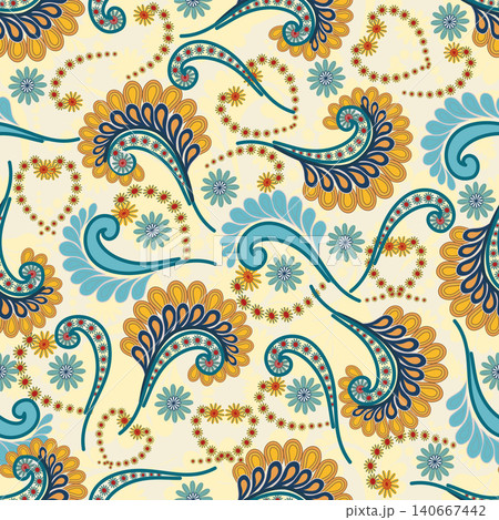 Pink seamless floral paisley pattern ,Traditional seamless paisley pattern. Indian floral ornament.Vector seamless paisley floral pattern ,Vintage floral background. Pink seamless floral paisley pattern ,Traditional seamless paisley pattern. Indian floral ornament.Vector seamless paisley floral pattern ,Vintage floral background. 140667442