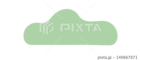 Soft flat green bush with rounded foliage shape. Simple shrub as decorative plant and lawn greenery icon. Minimal flat style foliage for garden hedge scene on white background, clean nature backdrop Soft flat green bush with rounded foliage shape. Simple shrub as decorative plant and lawn greenery icon. Minimal flat style foliage for garden hedge scene on white background, clean nature backdrop 140667871