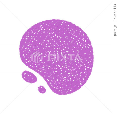 Amorphous round abstract crayon blob shape with fluid organic shading forms a soft wavy background. Hand drawn silhouette suggests sketched texture and bubble form for modern minimalist visual usage. 140668113