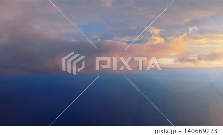 Sunset over calm sea natural landscape Sunset over calm sea natural landscape 140669223
