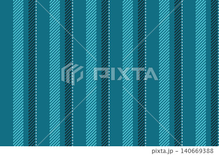 A decorative stripe textile with a steady visual cadence creates a modern fabric impression. Cyan shades give the seamless surface classic fabric appeal and a polished decorative finish. 140669388