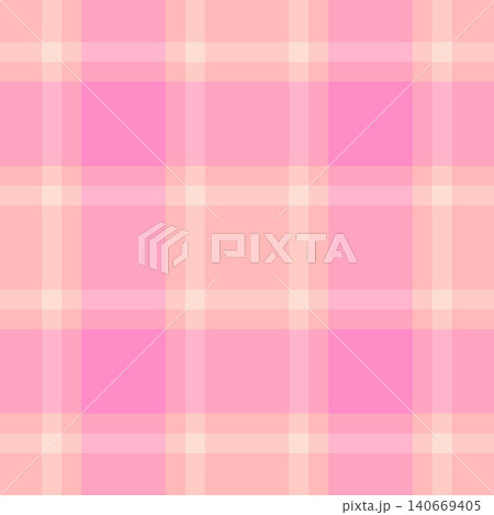 Turkish fabric check plaid, conceptual textile vector seamless. Calm pattern tartan texture background in light and red colors. 140669405