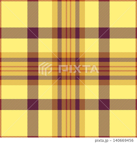 Expressive background check textile, new plaid pattern texture. Printing seamless tartan vector fabric in yellow and pink colors. Expressive background check textile, new plaid pattern texture. Printing seamless tartan vector fabric in yellow and pink colors. 140669456