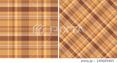 Pattern vector fabric of background textile tartan with a plaid texture seamless check. Set in skin colors for thanksgiving fashion cozy celebration. 140669465