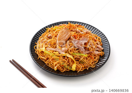 duck Leg and Egg Fried Noodles - Rich Chinese Stir Fried Noodle Bowl duck Leg and Egg Fried Noodles - Rich Chinese Stir Fried Noodle Bowl 140669836