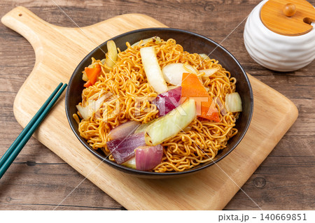 chinese Cabbage Fried Noodles - Vegetable Stir Fried Noodle Dish chinese Cabbage Fried Noodles - Vegetable Stir Fried Noodle Dish 140669851