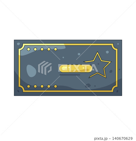 Illustration of VIP ticket 140670629
