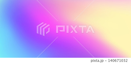Holographic dreamlike gradient background with rainbow iridescent texture. Vibrant horizontal backdrop with smooth blending neon colors. Fluid pastel shades in purple, pink, blue and yellow for apps Holographic dreamlike gradient background with rainbow iridescent texture. Vibrant horizontal backdrop with smooth blending neon colors. Fluid pastel shades in purple, pink, blue and yellow for apps 140671032