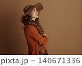 Confident Woman in Autumn Fashion Portrait Confident Woman in Autumn Fashion Portrait 140671336