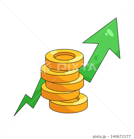 Illustration of financial growth Illustration of financial growth 140671577
