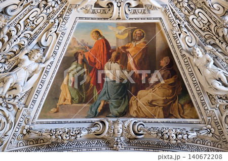 Fragment of the dome in the Chapel of the Holy Spirit, Salzburg Cathedral Fragment of the dome in the Chapel of the Holy Spirit, Salzburg Cathedral 140672208