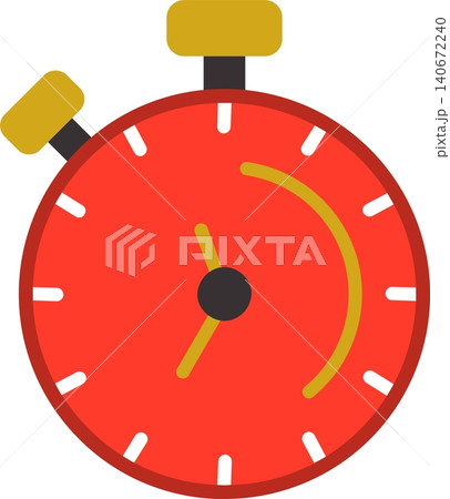 Stopwatch Flat Vector Icon Design 140672240
