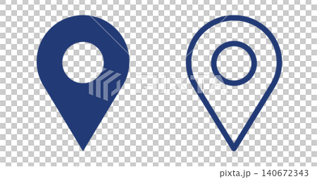 Map icons (set of 2) - Vector material Map icons (set of 2) - Vector material 140672343