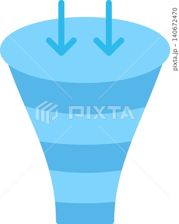 Funnel Flat Vector Icon Design Funnel Flat Vector Icon Design 140672470