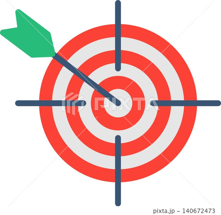 Target Flat Vector Icon Design Target Flat Vector Icon Design 140672473