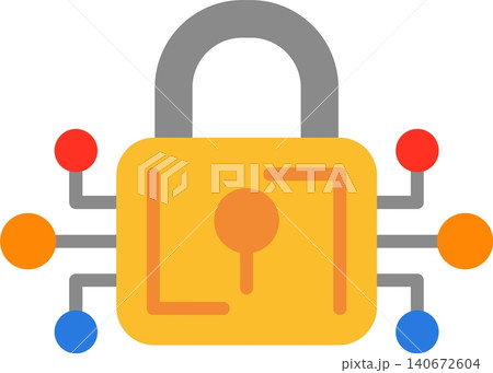Padlock Flat Vector Icon Design Padlock Flat Vector Icon Design 140672604