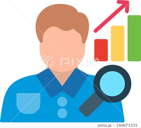 Business Analyst Flat Vector Icon Design Business Analyst Flat Vector Icon Design 140673335