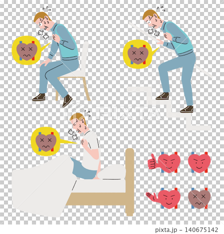 A man who suffered a heart attack A man who suffered a heart attack 140675142