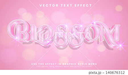 Blossom editable text effect Template Blossom editable text effect Template 140676312