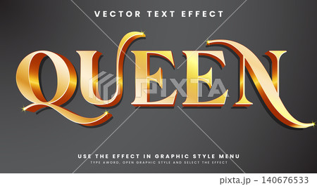 Queen editable text effect template 140676533