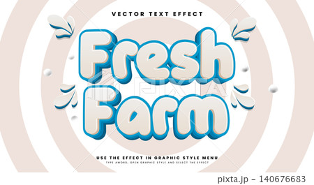 Fresh farm editable text effect Template Fresh farm editable text effect Template 140676683