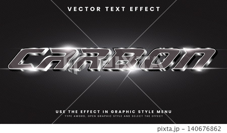 Carbon theme 3D editable Text effect Carbon theme 3D editable Text effect 140676862