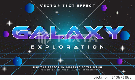 Galaxy Exploration editable text effect template Galaxy Exploration editable text effect template 140676866