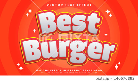 Best Burger editable text effect Template Best Burger editable text effect Template 140676892