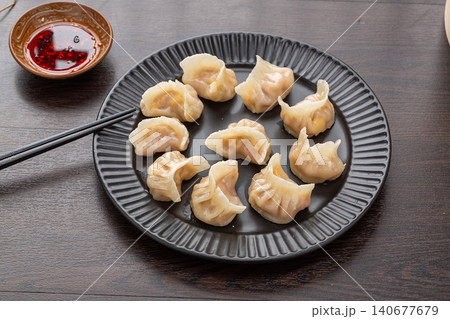 Cooked Crystal Shrimp Dumplings Steamed Chinese Dim Sum Cooked Crystal Shrimp Dumplings Steamed Chinese Dim Sum 140677679