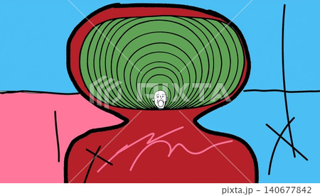 Abstract Figure Green Spiral Head Hypnosis Vector Medical Clinic Vertigo Abstract Figure Green Spiral Head Hypnosis Vector Medical Clinic Vertigo 140677842
