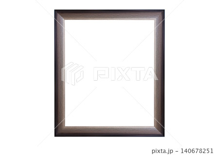 Vintage Wooden picture frame isolated on white background Vintage Wooden picture frame isolated on white background 140678251
