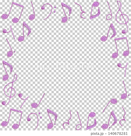【音符邊框】手工刺繡插畫材質 140678281
