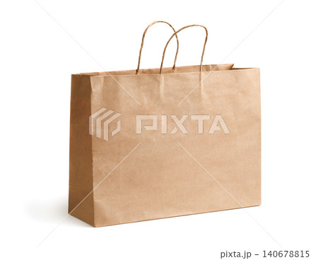 Recycled paper shopping bag 140678815