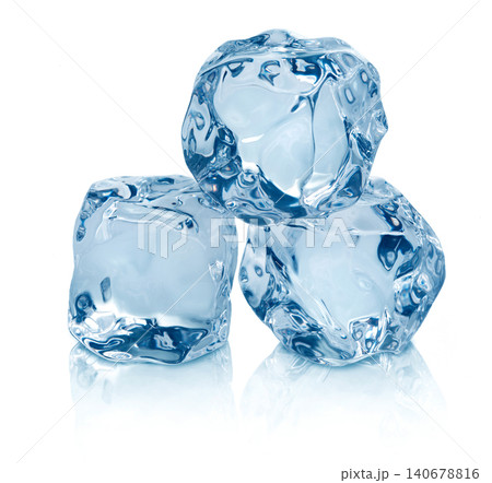 Ice cubes on white 140678816