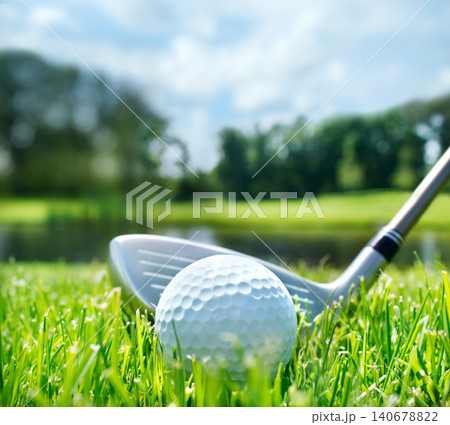 Golf club and ball 140678822